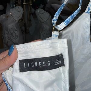 Lioness Ivory and Azure Strappy Dress